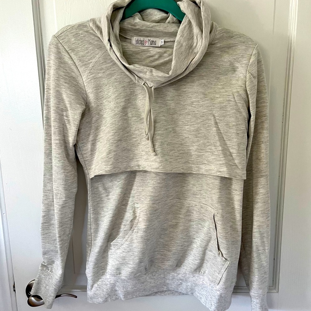 Latched Mama Funnel Neck Nursing Hoodie